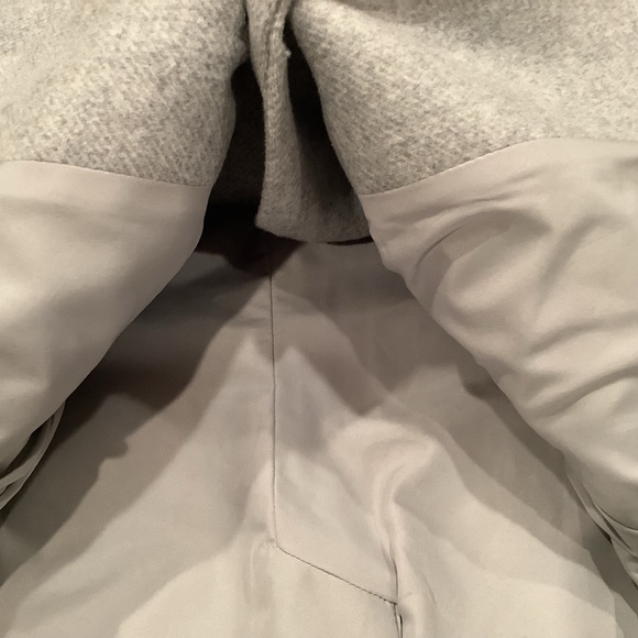 Old Navy Gray Blazer Jacket Size Large Wool Blend One Button Long Sleeves - Picture 13 of 13